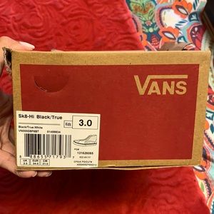 Size 3 Kids- Vans high top sneakers